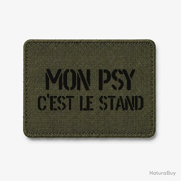 Patch Mon Psy c'est le Stand - Olive / Noir