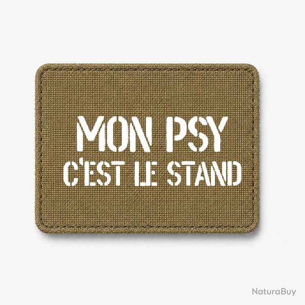 Patch Mon Psy c'est le Stand - Coyote / Blanc