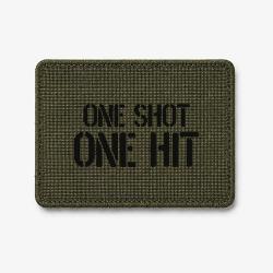 Patch One Shot One Hit - Olive / Noir