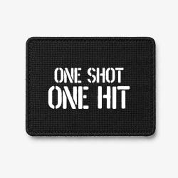 Patch One Shot One Hit - Noir / Blanc