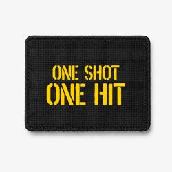 Patch One Shot One Hit - Noir / Jaune
