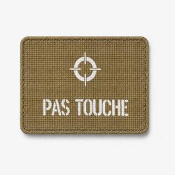 Patch PAS TOUCHE - Coyote / Blanc