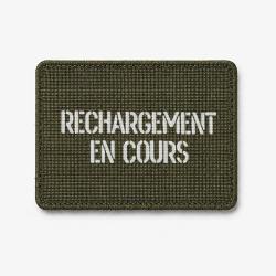 Patch Rechargement en cours - Olive / Blanc