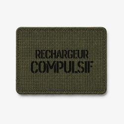 Patch Rechargeur Compulsif - Olive / Noir