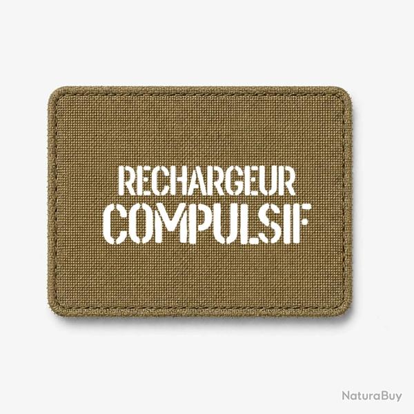 Patch Rechargeur Compulsif - Coyote / Blanc