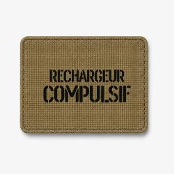 Patch Rechargeur Compulsif - Coyote / Noir