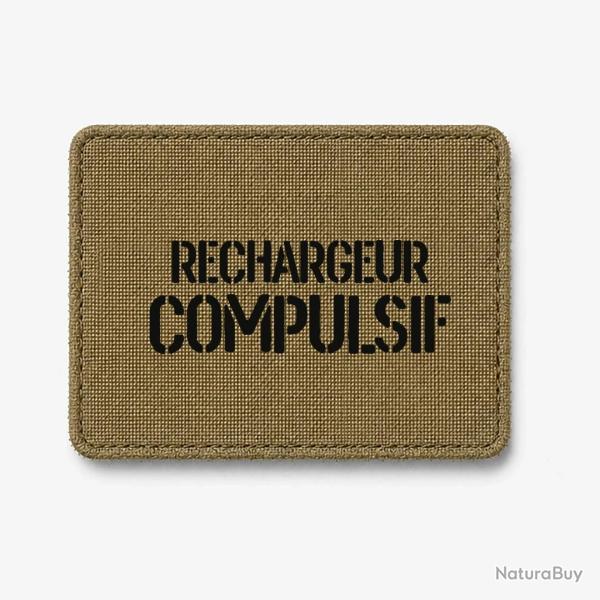 Patch Rechargeur Compulsif - Coyote / Noir