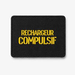 Patch Rechargeur Compulsif - Noir / Jaune
