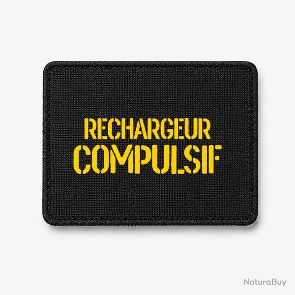 Patch Rechargeur Compulsif - Noir / Jaune