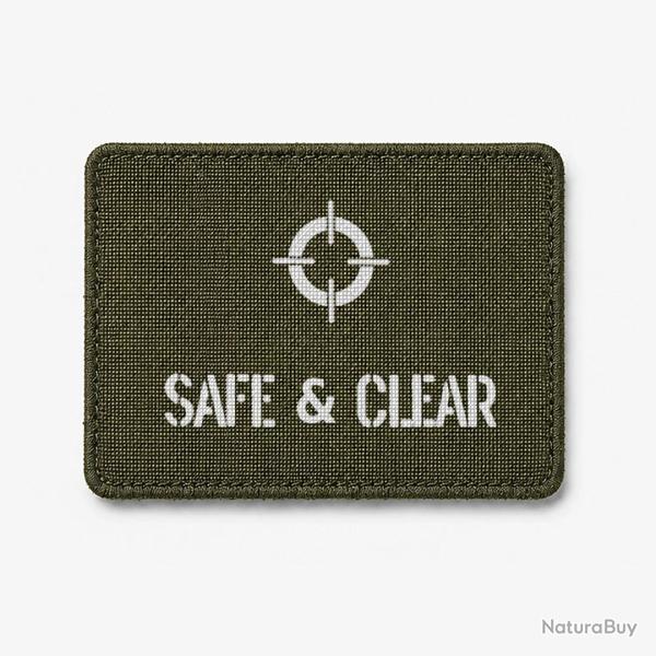 Patch SAFE & CLEAR - Olive / Blanc