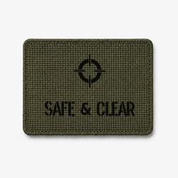 Patch SAFE & CLEAR - Olive / Noir