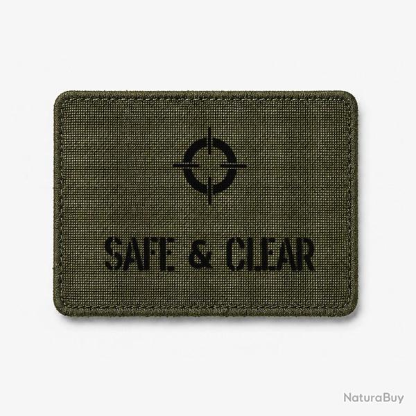 Patch SAFE & CLEAR - Olive / Noir
