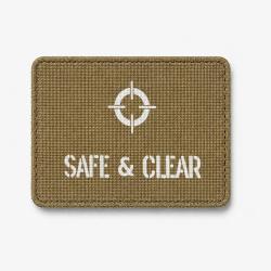 Patch SAFE & CLEAR - Coyote / Blanc