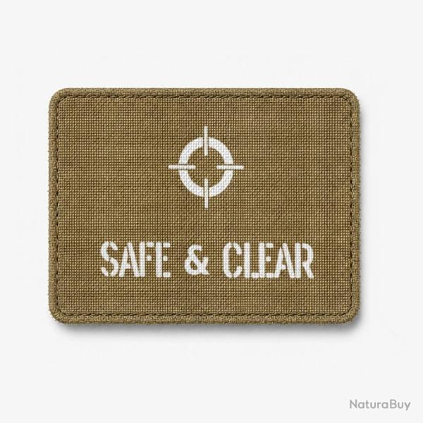 Patch SAFE & CLEAR - Coyote / Blanc