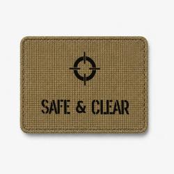 Patch SAFE & CLEAR - Coyote / Noir