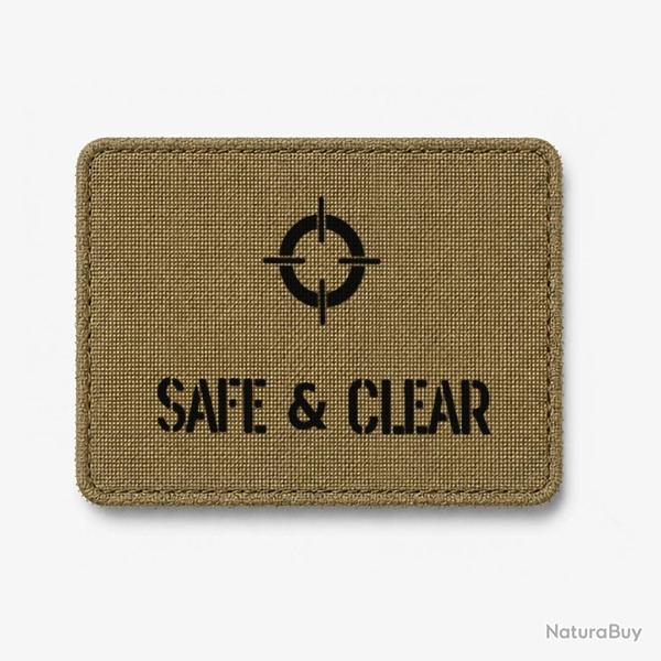 Patch SAFE & CLEAR - Coyote / Noir