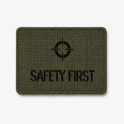 Patch SAFETY FIRST - Olive / Noir