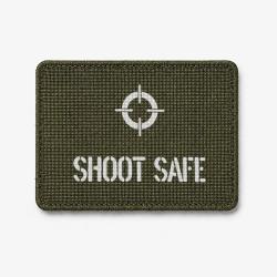 Patch SHOOT SAFE - Olive / Blanc