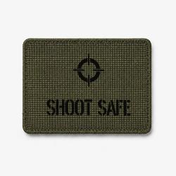 Patch SHOOT SAFE - Olive / Noir