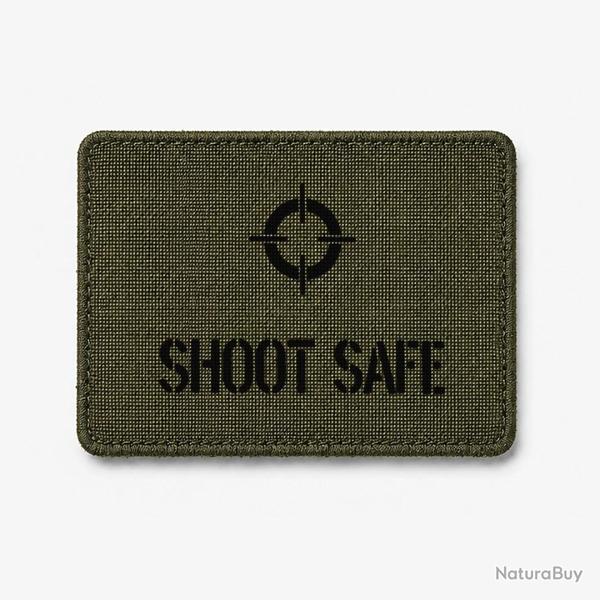 Patch SHOOT SAFE - Olive / Noir