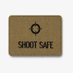 Patch SHOOT SAFE - Coyote / Noir