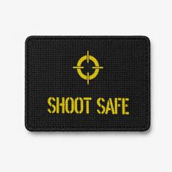 Patch SHOOT SAFE - Noir / Jaune