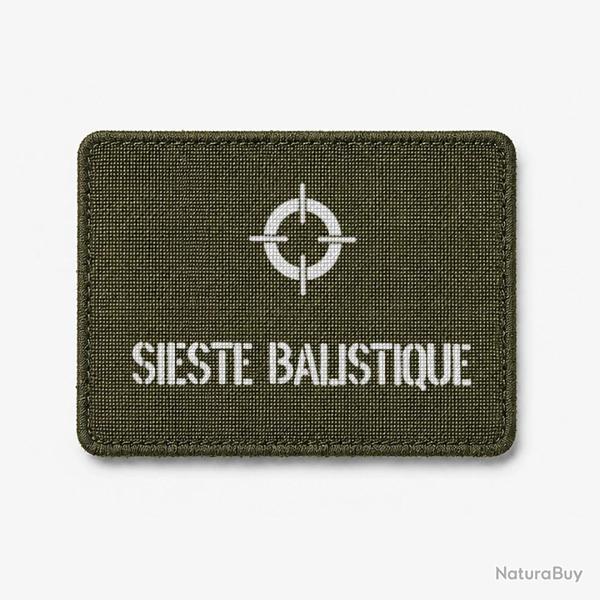 Patch SIESTE BALISTIQUE EN COURS - Olive / Blanc