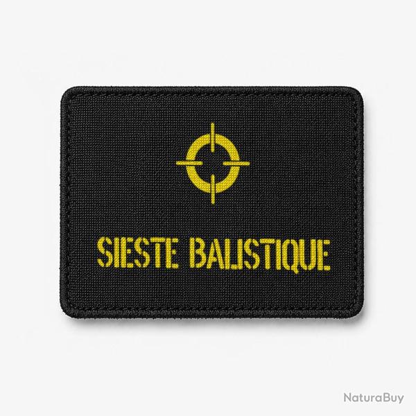 Patch SIESTE BALISTIQUE EN COURS - Noir / Jaune