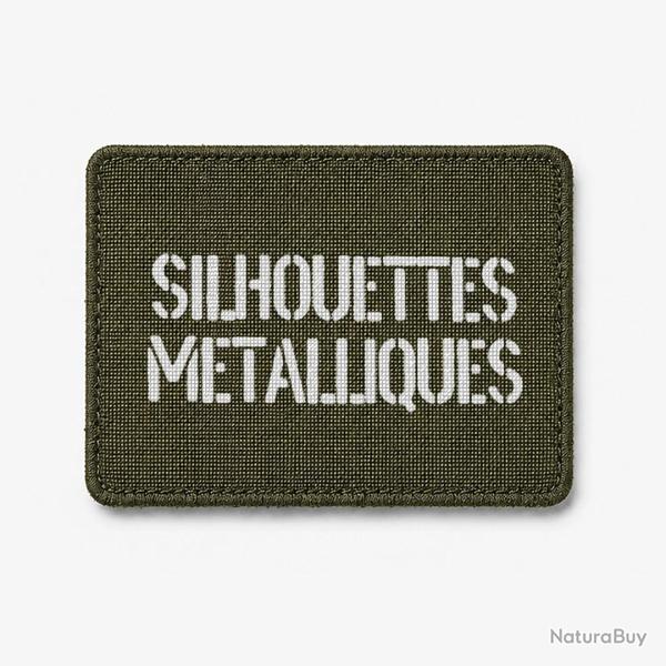Patch Silhouettes m�talliques - Olive / Blanc