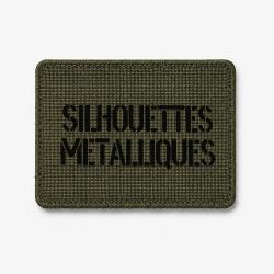 Patch Silhouettes m&eacute;talliques - Olive / Noir