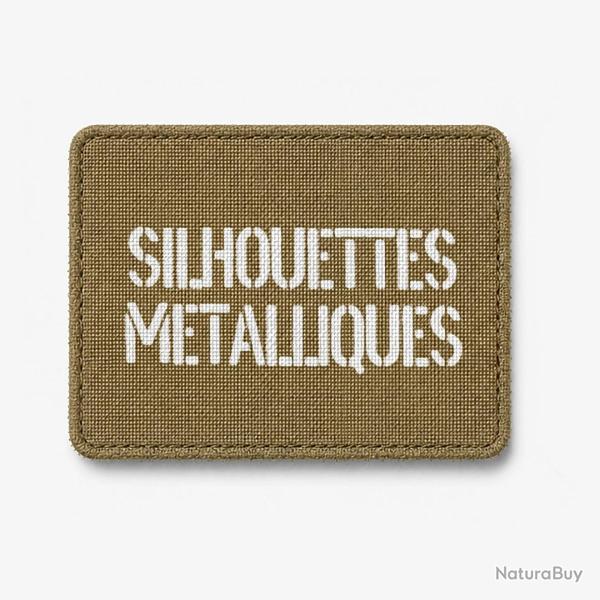 Patch Silhouettes m�talliques - Coyote / Blanc