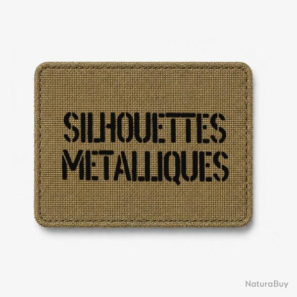 Patch Silhouettes m�talliques - Coyote / Noir