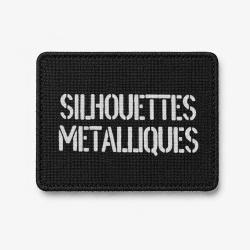 Patch Silhouettes m&eacute;talliques - Noir / Blanc