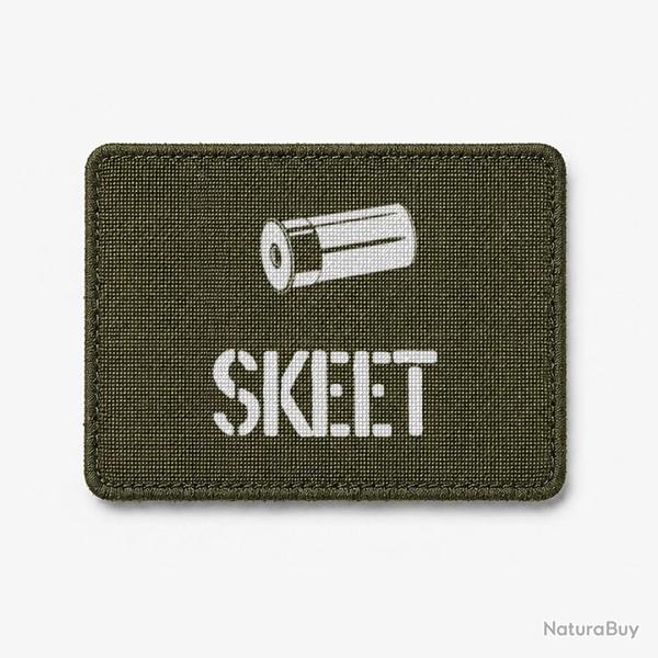 Patch Skeet - Olive / Blanc