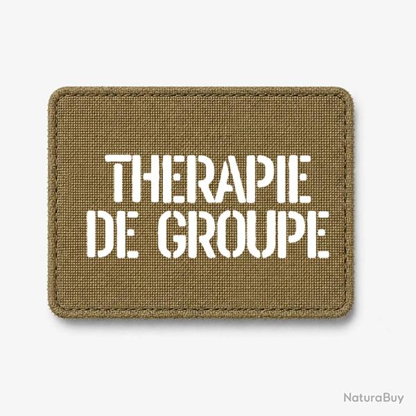 Patch Th�rapie de groupe - Coyote / Blanc