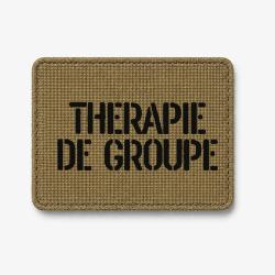 Patch Th&eacute;rapie de groupe - Coyote / Noir