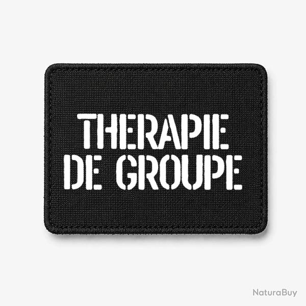 Patch Th�rapie de groupe - Noir / Blanc