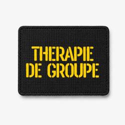 Patch Th&eacute;rapie de groupe - Noir / Jaune