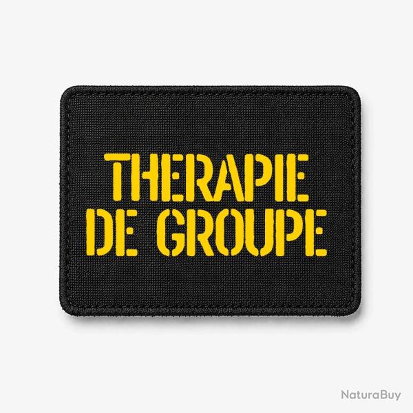 Patch Th�rapie de groupe - Noir / Jaune