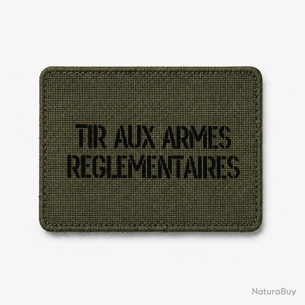 Patch Tir aux armes r�glementaires - Olive / Noir