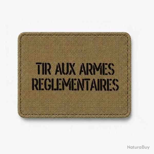 Patch Tir aux armes r�glementaires - Coyote / Noir
