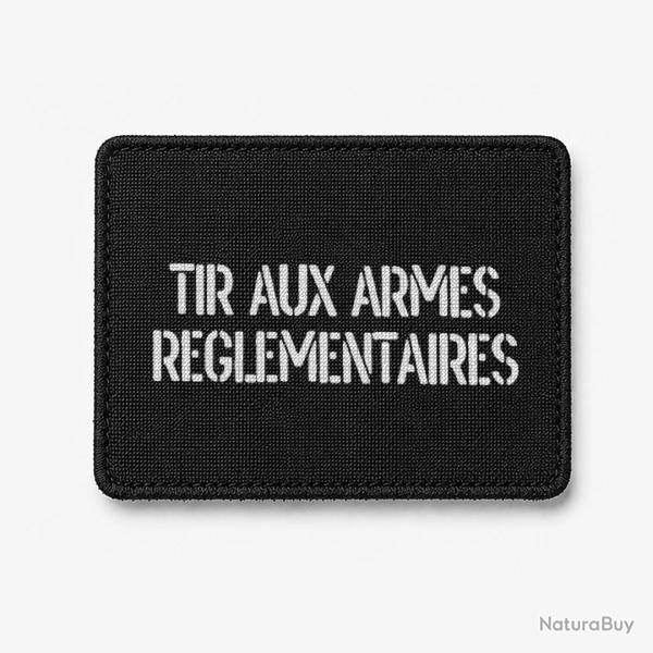 Patch Tir aux armes r�glementaires - Noir / Blanc