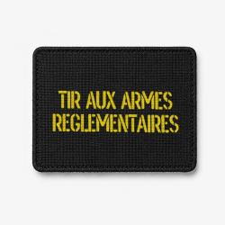 Patch Tir aux armes r&eacute;glementaires - Noir / Jaune