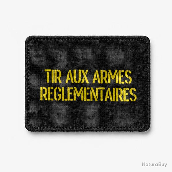 Patch Tir aux armes r�glementaires - Noir / Jaune