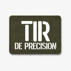 Patch Tir de Pr&eacute;cision - Olive / Blanc