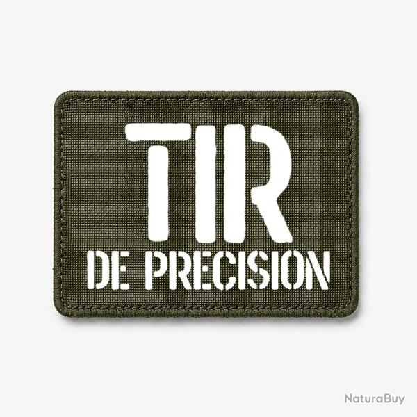 Patch Tir de Pr�cision - Olive / Blanc
