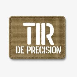 Patch Tir de Pr&eacute;cision - Coyote / Blanc