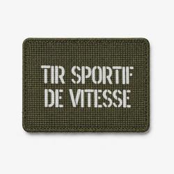 Patch Tir Sportif de Vitesse - Olive / Blanc