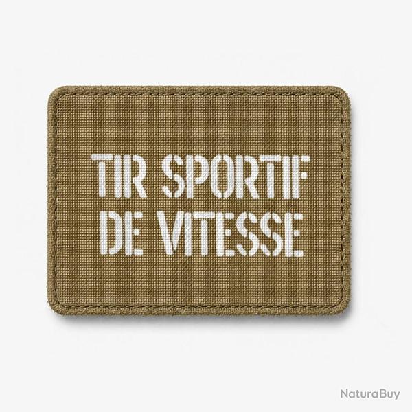 Patch Tir Sportif de Vitesse - Coyote / Blanc