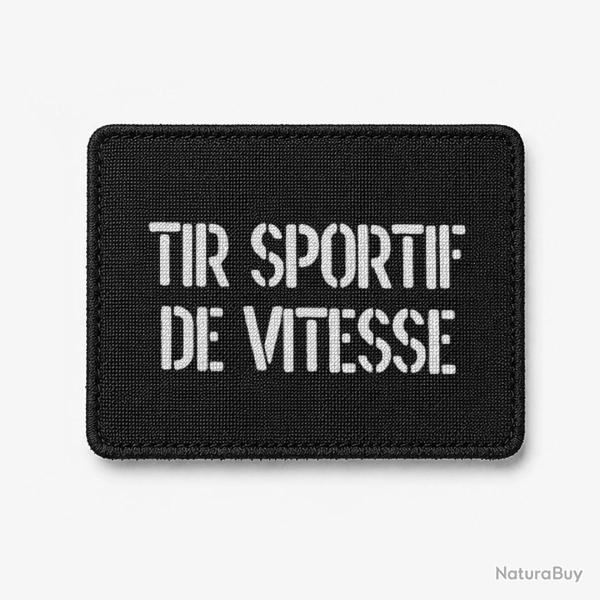 Patch Tir Sportif de Vitesse - Noir / Blanc